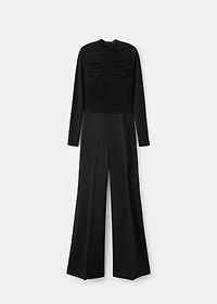 Combined ruched jumpsuit