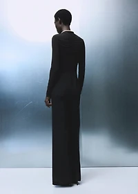 Combined ruched jumpsuit