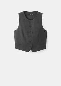 Check suit waistcoat