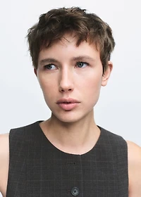 Check suit waistcoat