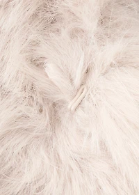 Fur-effect cape vest