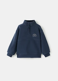 Polar fleece fabric sweatshirt