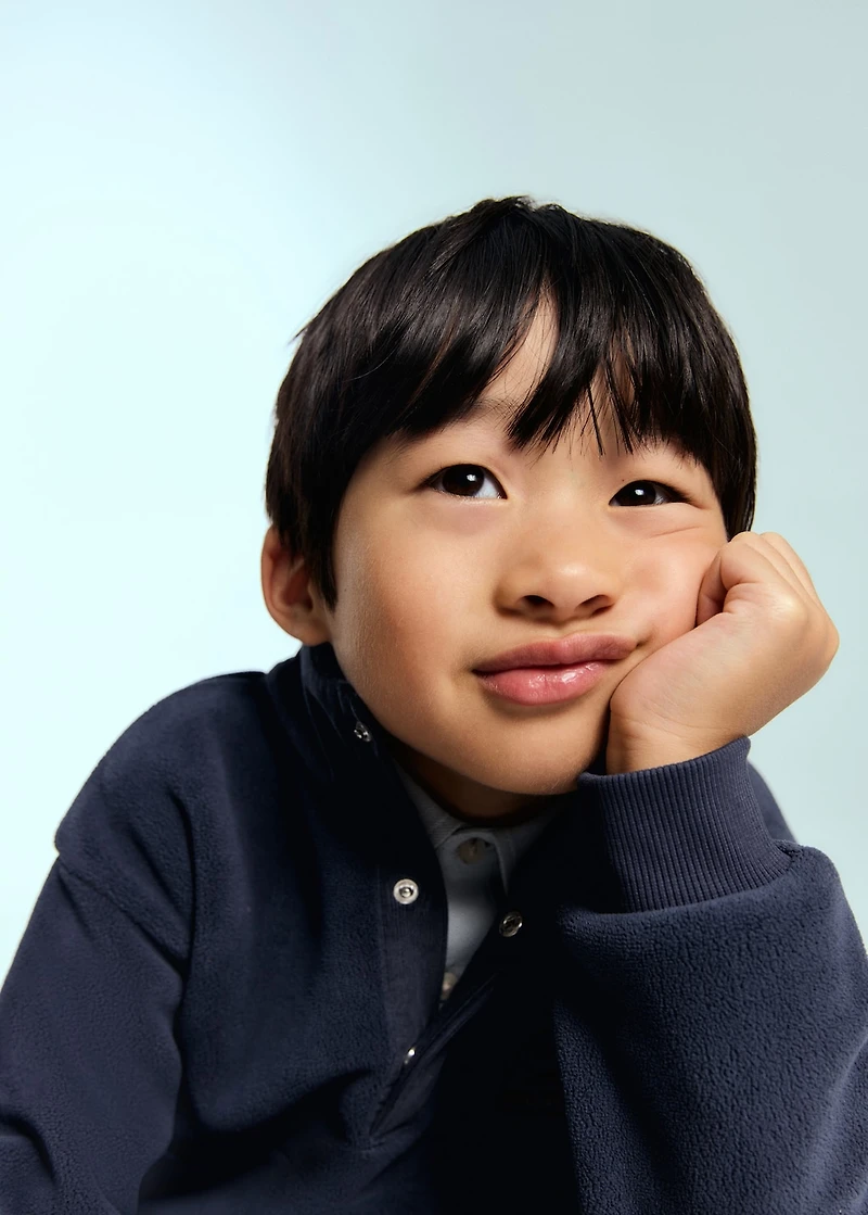 Polar fleece fabric sweatshirt