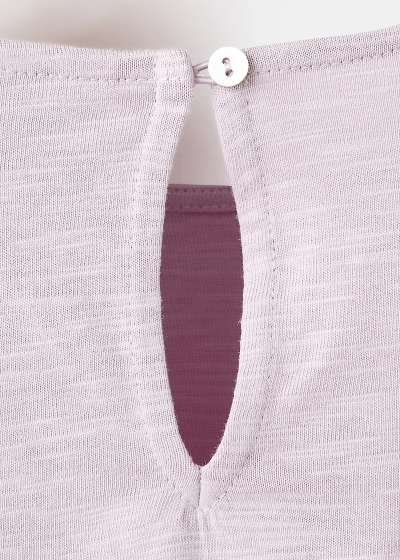 T-shirt with gathered details