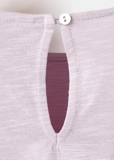 T-shirt with gathered details