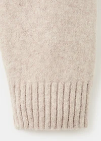 Knitted wool blend polo sweater