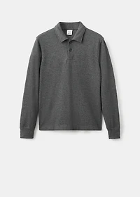 Regular-fit polo sweatshirt