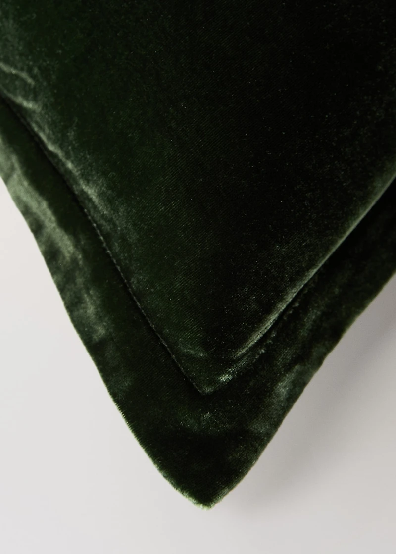 Silk velvet cushion cover 45x45 cm