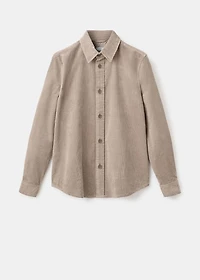Corduroy cotton overshirt