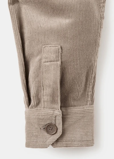 Corduroy cotton overshirt