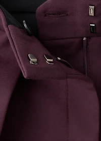 Pleated wide leg trousers