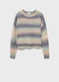 Multi-coloured knit sweater