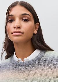 Multi-coloured knit sweater