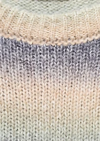 Multi-coloured knit sweater