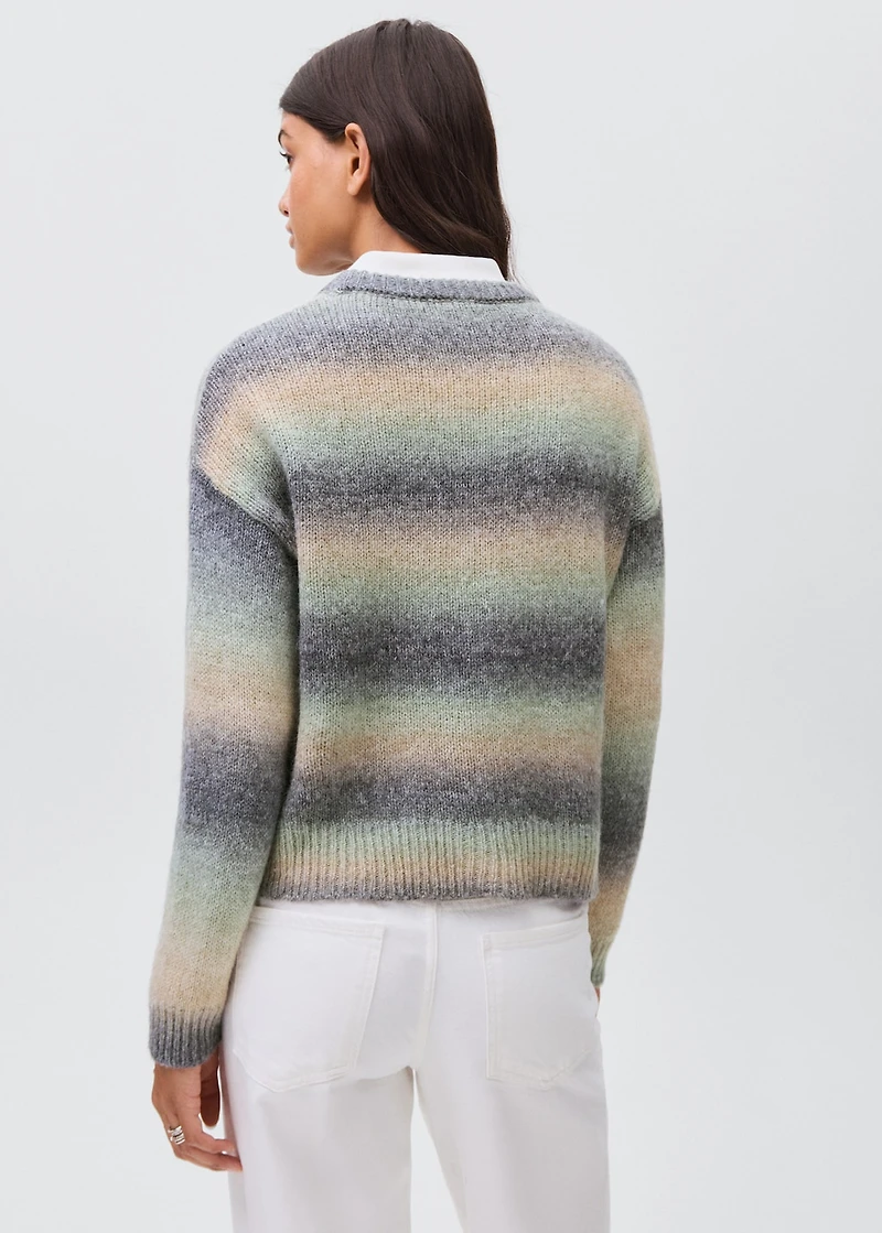 Multi-coloured knit sweater