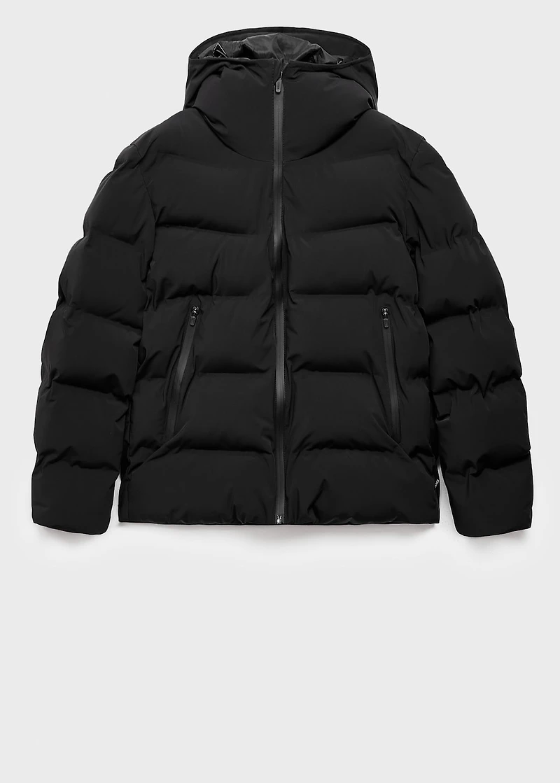 Quilted waterproof anorak