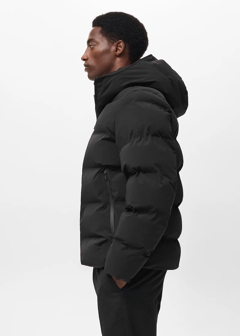 Quilted waterproof anorak