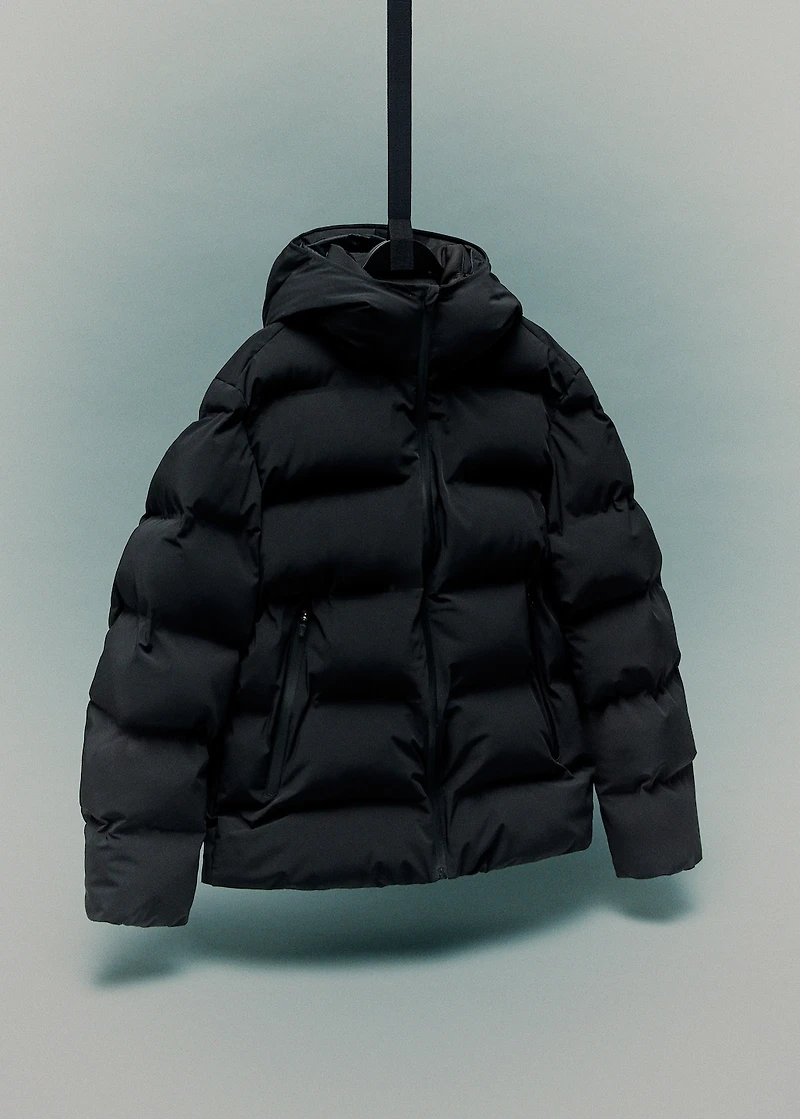 Quilted waterproof anorak