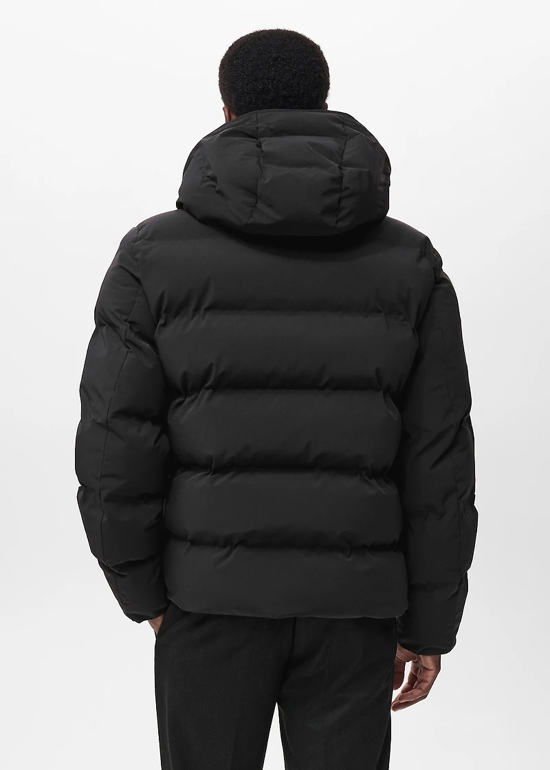 Quilted waterproof anorak
