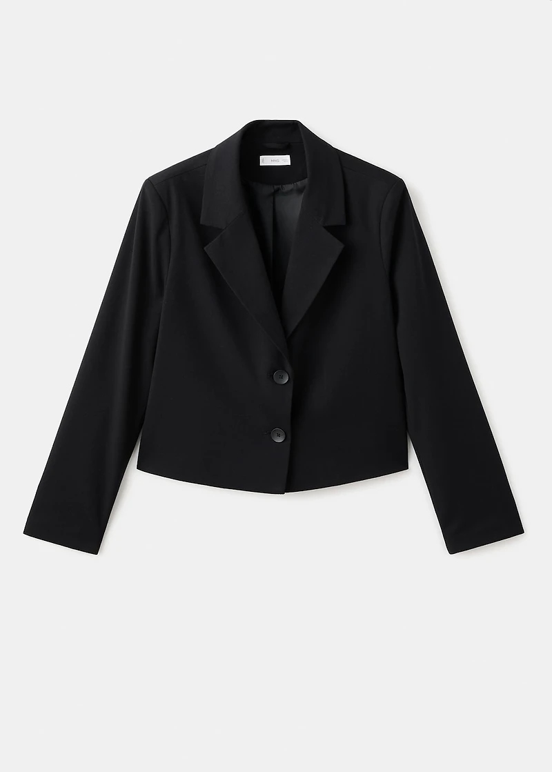 Short jacket with lapels