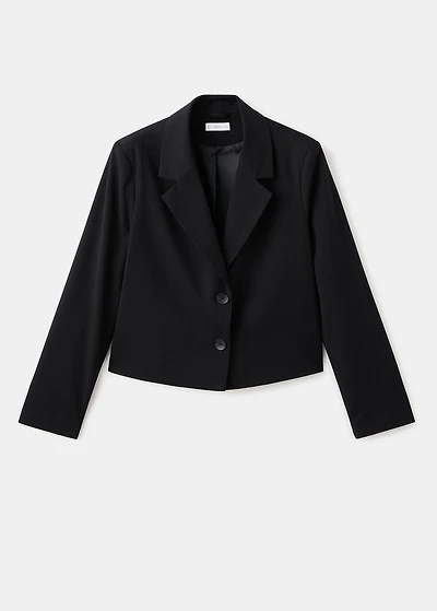 Short jacket with lapels