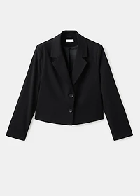 Short jacket with lapels