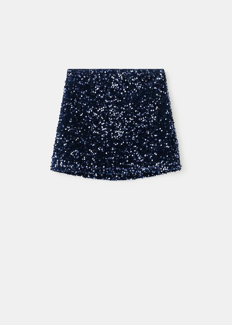 Sequin miniskirt
