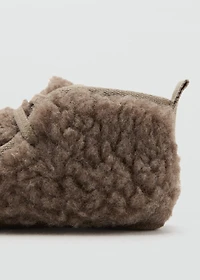 Shearling leather ankle boots