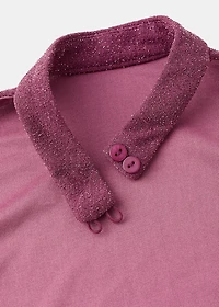 Halter-neck lurex bodysuit