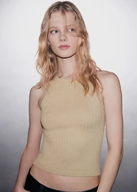 Lurex ribbed top