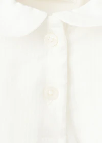 Cotton-blend bodysuit shirt