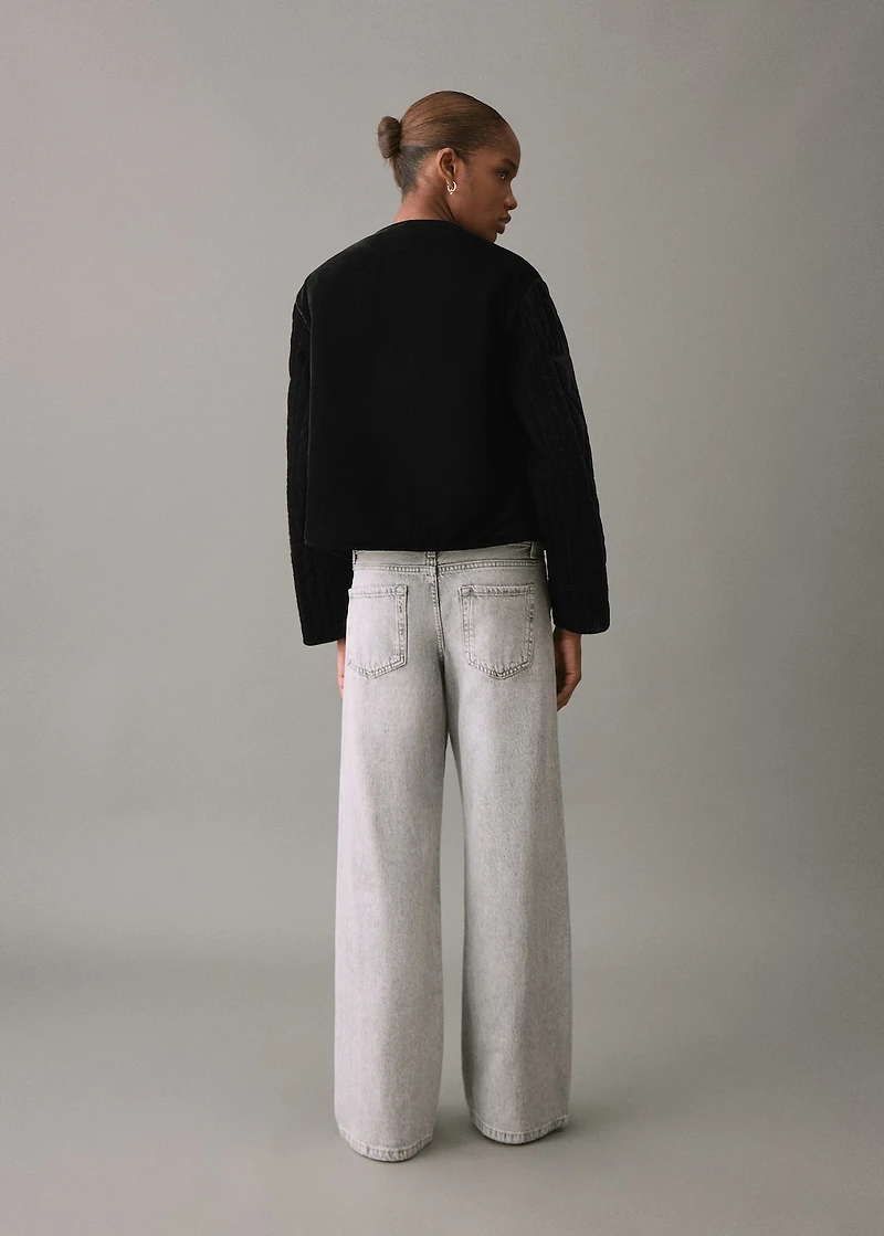 Velvet bomber jacket with star