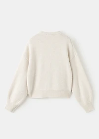 Knitted cardigan with shiny details