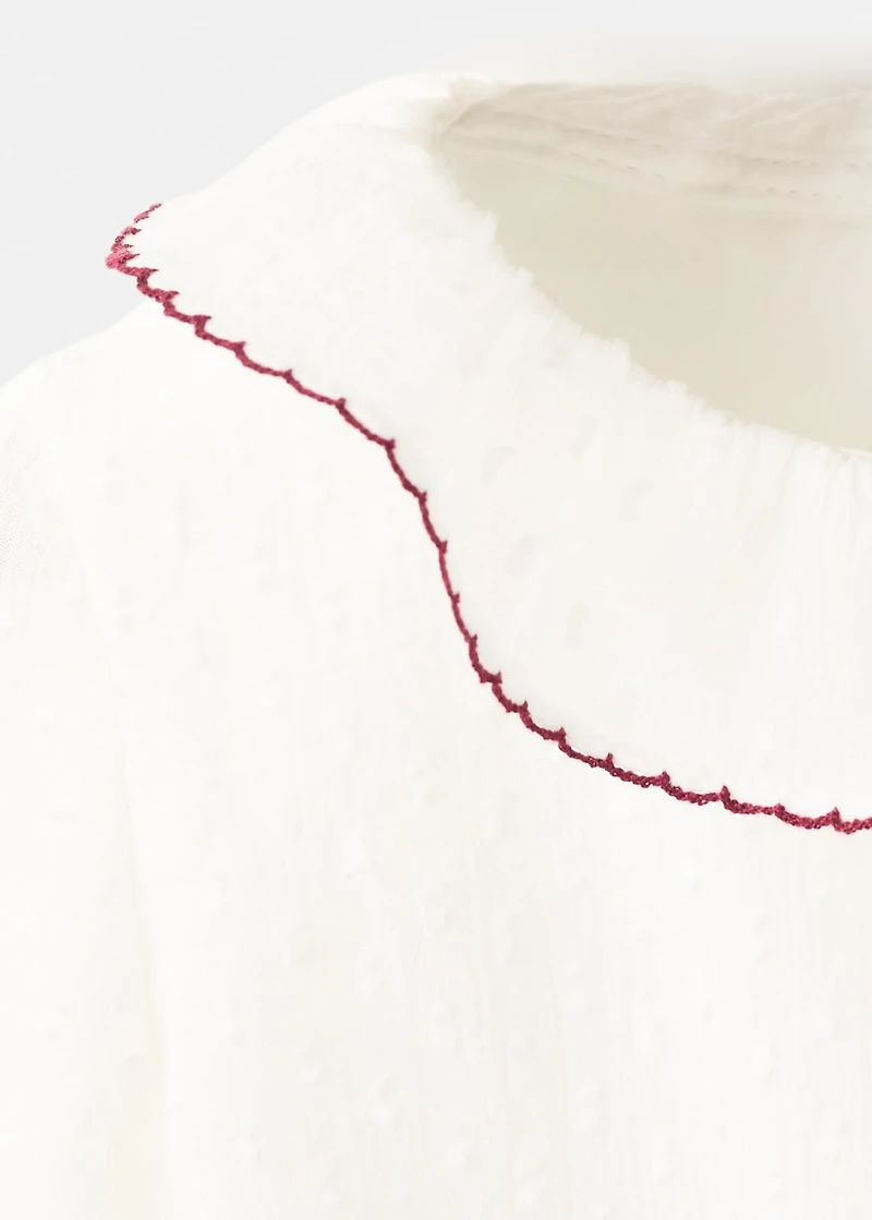 Cotton bodysuit blouse