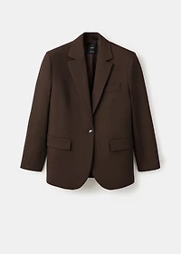 Straight-fit suit blazer