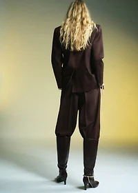 Straight-fit suit blazer