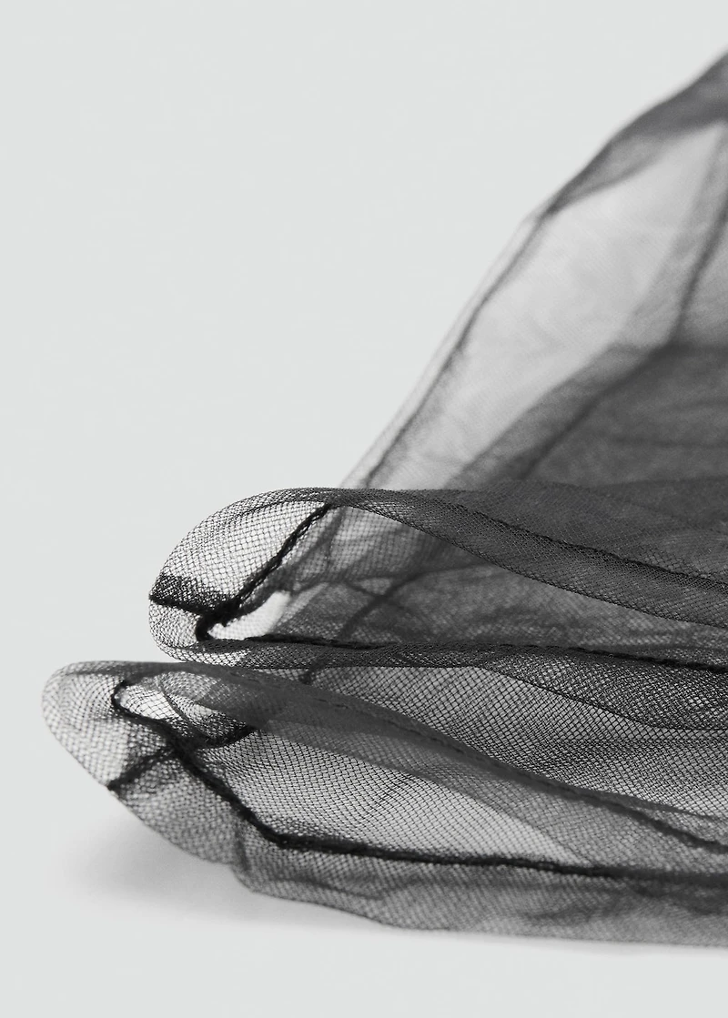 Long semi-transparent gloves