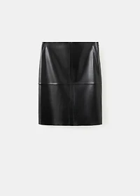 Leather pencil skirt