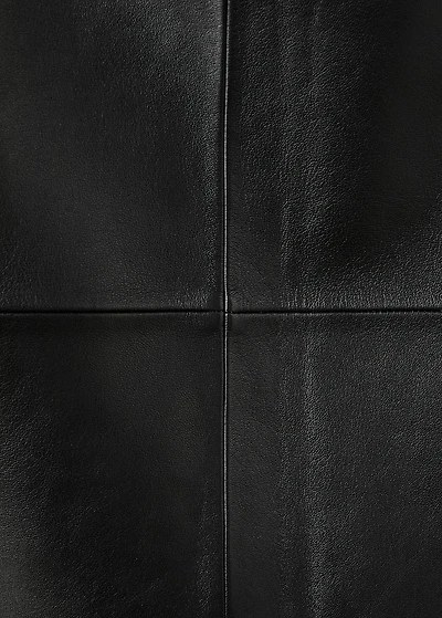 Leather pencil skirt