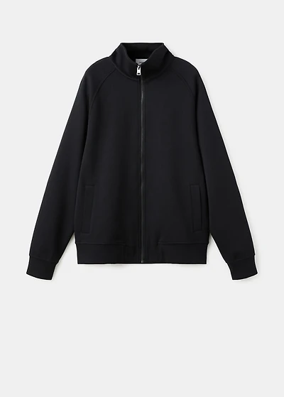 Cotton sweatshirt zipper