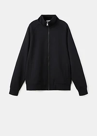 Cotton sweatshirt zipper