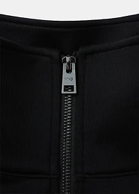 Cotton sweatshirt zipper