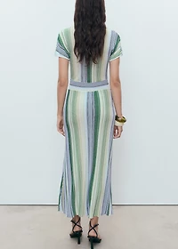 Woven striped dress