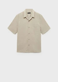 Regular-fit shirt with chest pocket