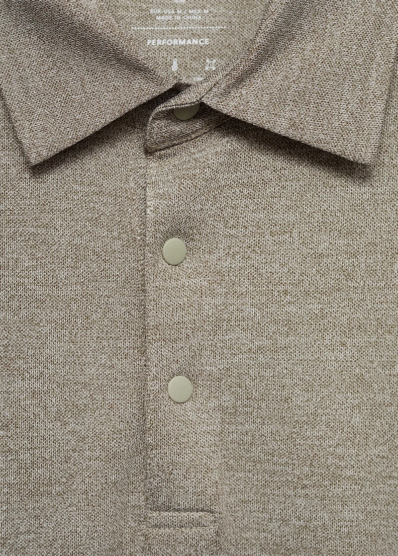 COOLMAX® slim-fit polo shirt