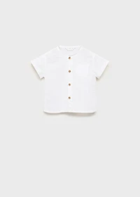 Textured cotton shirt