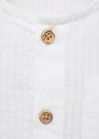 Textured cotton shirt
