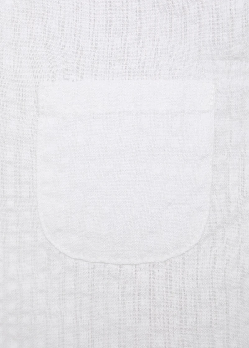 Textured cotton shirt