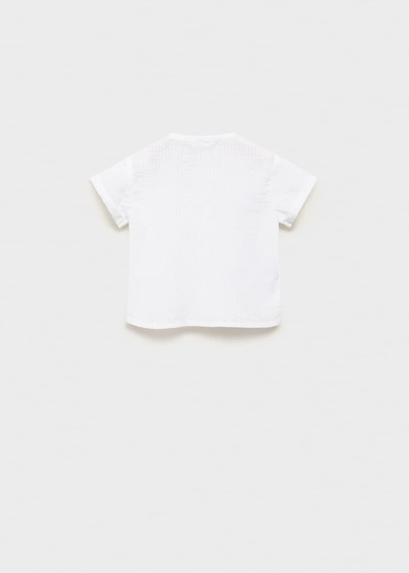 Textured cotton shirt