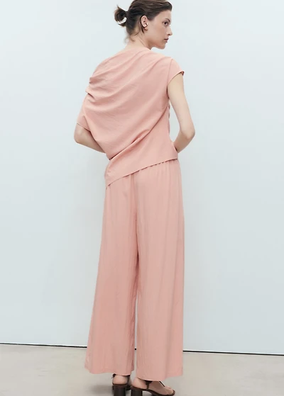 Dart palazzo pants